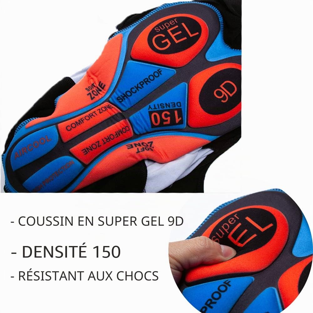 Cyclisme Maillot, Maillot Manches Longues + Pantalons 3D Coussin Réfléchissant Automne Hiver Pour Homme