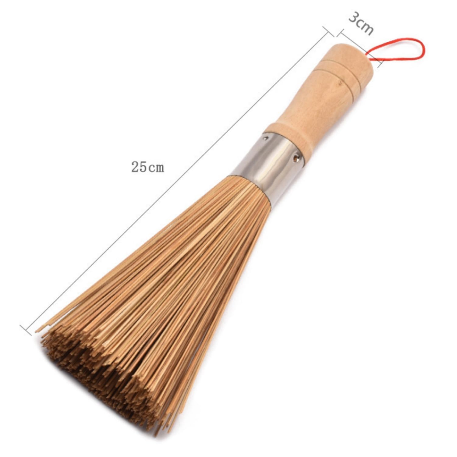 Zestaw 2 sztuk szczotek do czyszczenia wok, szczotka do warzyw, szczotka do mycia naczyń, talerzy i sztućców