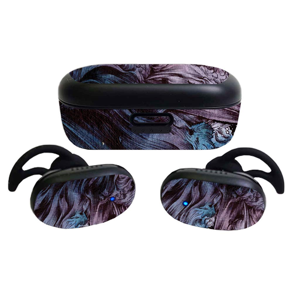 MightySkins Glossy Glitter Skin Compatible with Bose QuietComfort Earbuds (2020)