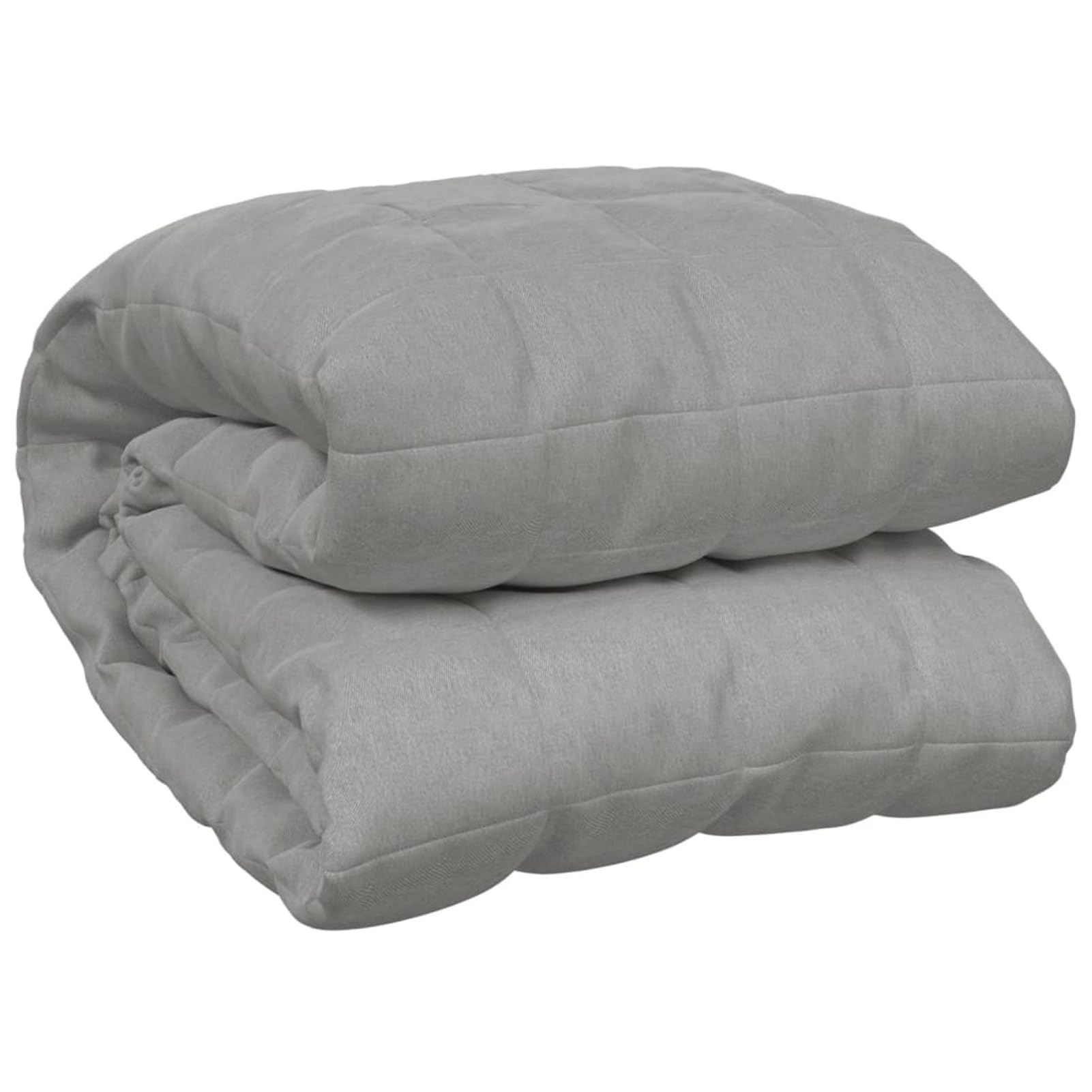 Manta ponderada gris 200 x 200 cm 9 kg Tejido-Classic Manta ponderada - Manta antiestrés - Manta pesada para un sueño profundo y un mejor descanso - Manta de algodón ponderada 100% - Weig