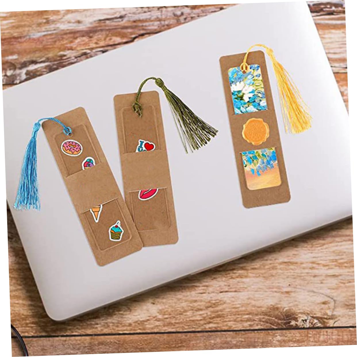 OSALADI 150 Set Di Segnalibri Segnalibri Vuoti Etichette Per Donne Per Nappe Colorate Decorativi In Acrilico Etichette Per Libri