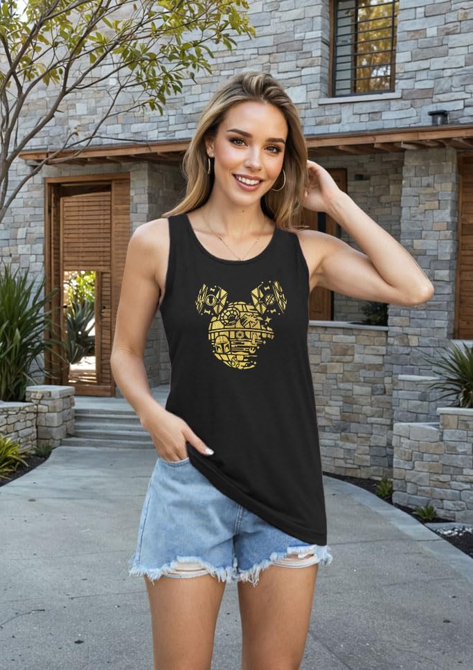 Magical Tank Top Women Magical Kingdom Tshirts Summer Casual Vacation Graphic Short Sleeve Vest2