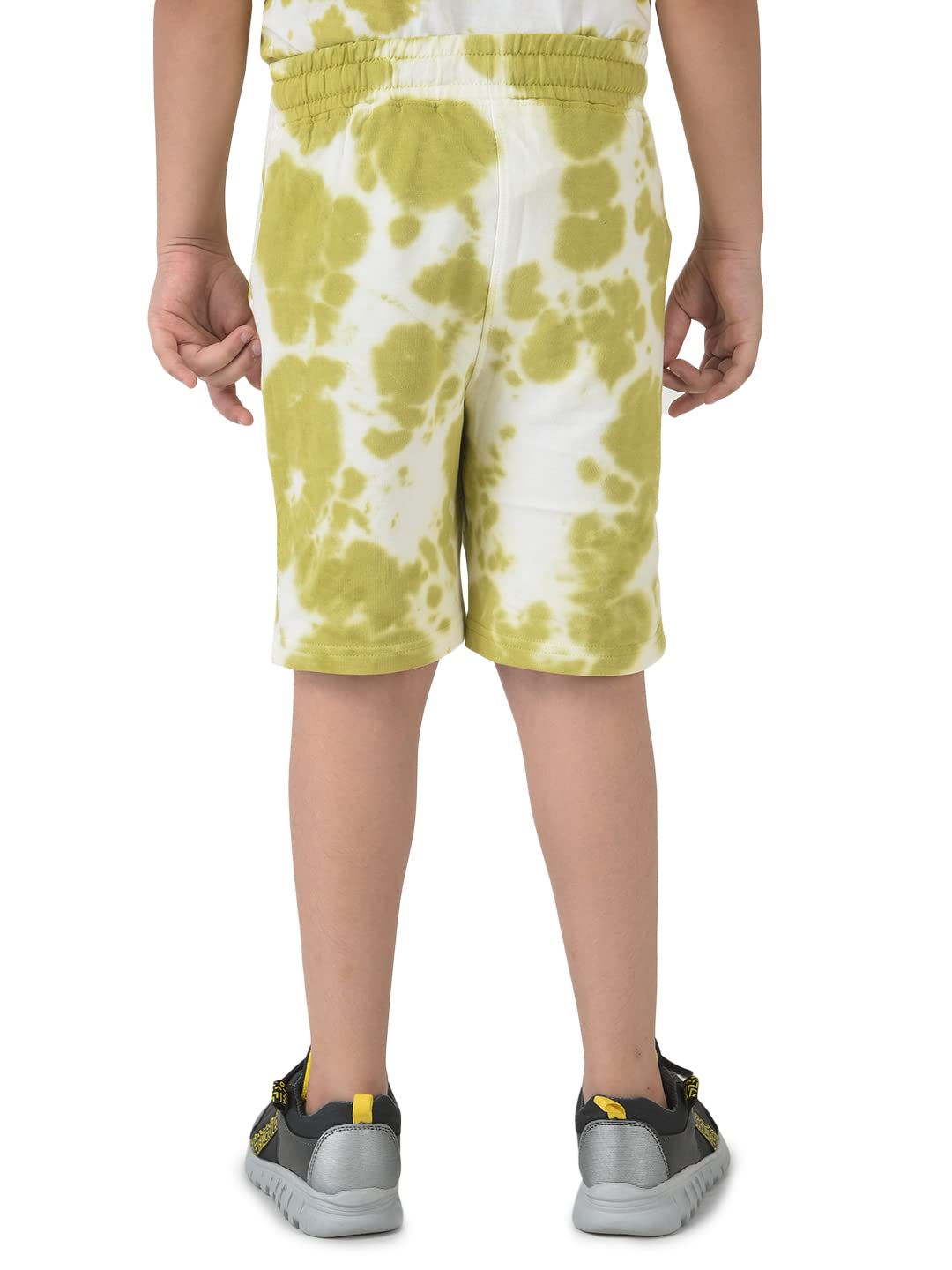 CuB McPAWS be curious Boys Shorts, Cotton Twill, Regular Fit Smart Casual Chinos with Adjustable Waistband, 4β12 Years, Multi-Color 2
