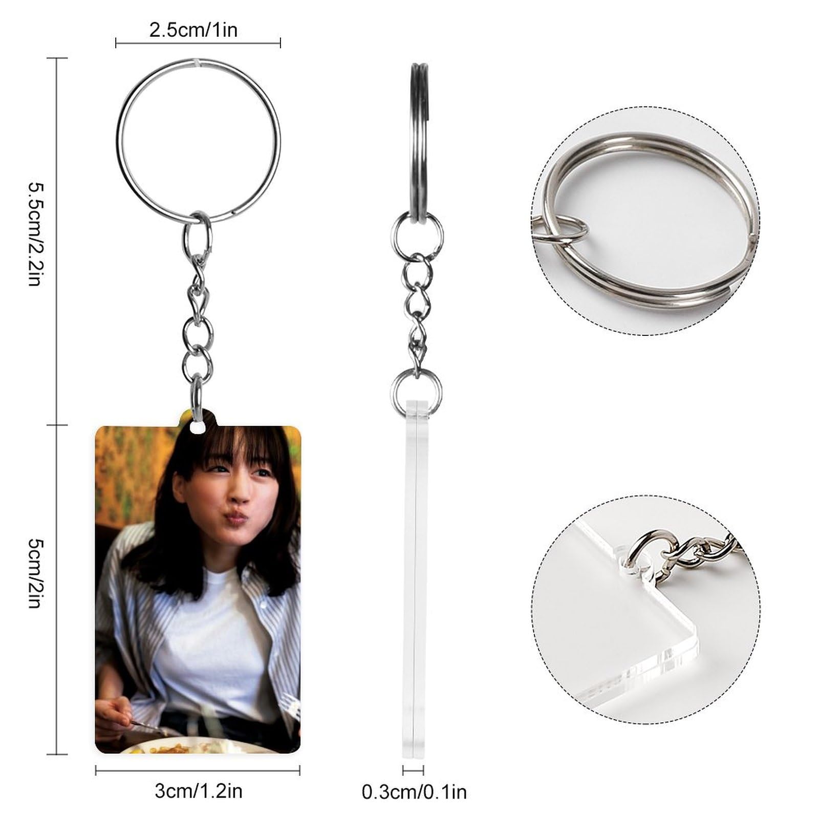 Amazon.co.jp: 綾瀬はるか キーホルダー レギュラー スクエア 定番