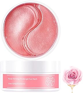 Under Eye Patches, Rose Firming Hydra-Gel Eye Mask Sheet, Collagen Under Eye Masks for Puffy Eyes & Bags, Dark Circles and Wrinkles, Hydrating Smooth Eye Mask Skincare for Dark Circles Bags(30Pairs）