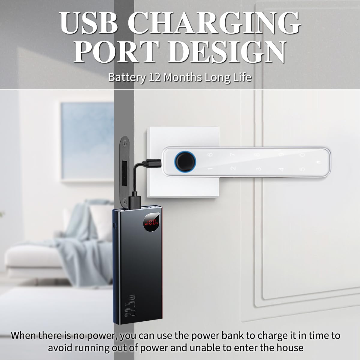 Fingerprint Smart Lock,3 in 1Touchscreen Door Lock, Biometric Door Lock with 50 Fingerprints, 100 Codes, Keyless Entry Front Door Lock with keypad for Home&Hotel&Office&Indoor Door (Sliver) 7 61zKJSZVXpL. AC SL1200