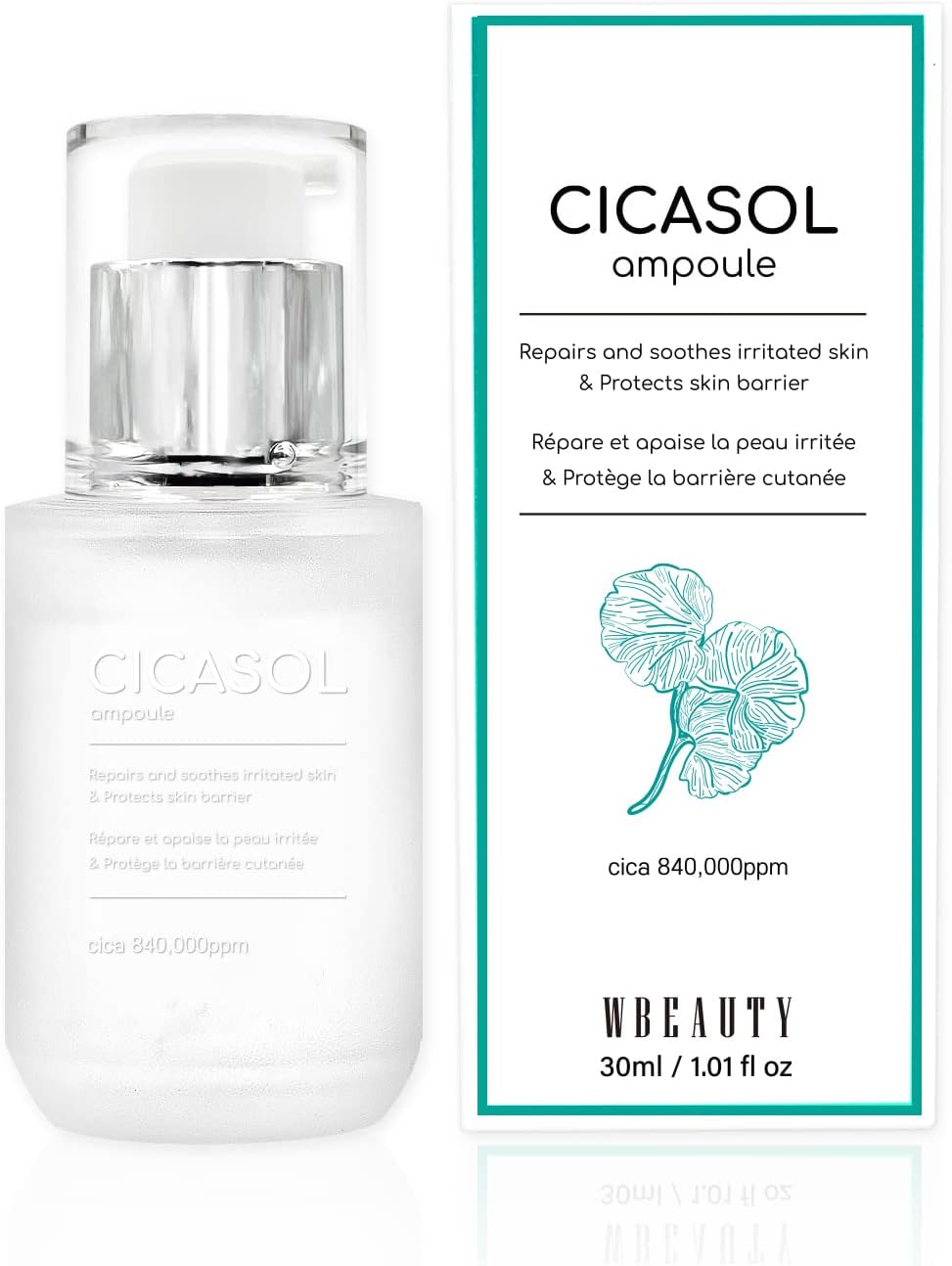 Centella Asiatica 84% Cica PATCH PRO Cicasol Ampoule (30mL / 1.01oz) Serum for Face to Repair, Soothe, Moisturize Skin - Reduce Hot Flush, Irritations - Natural Active Ingredients