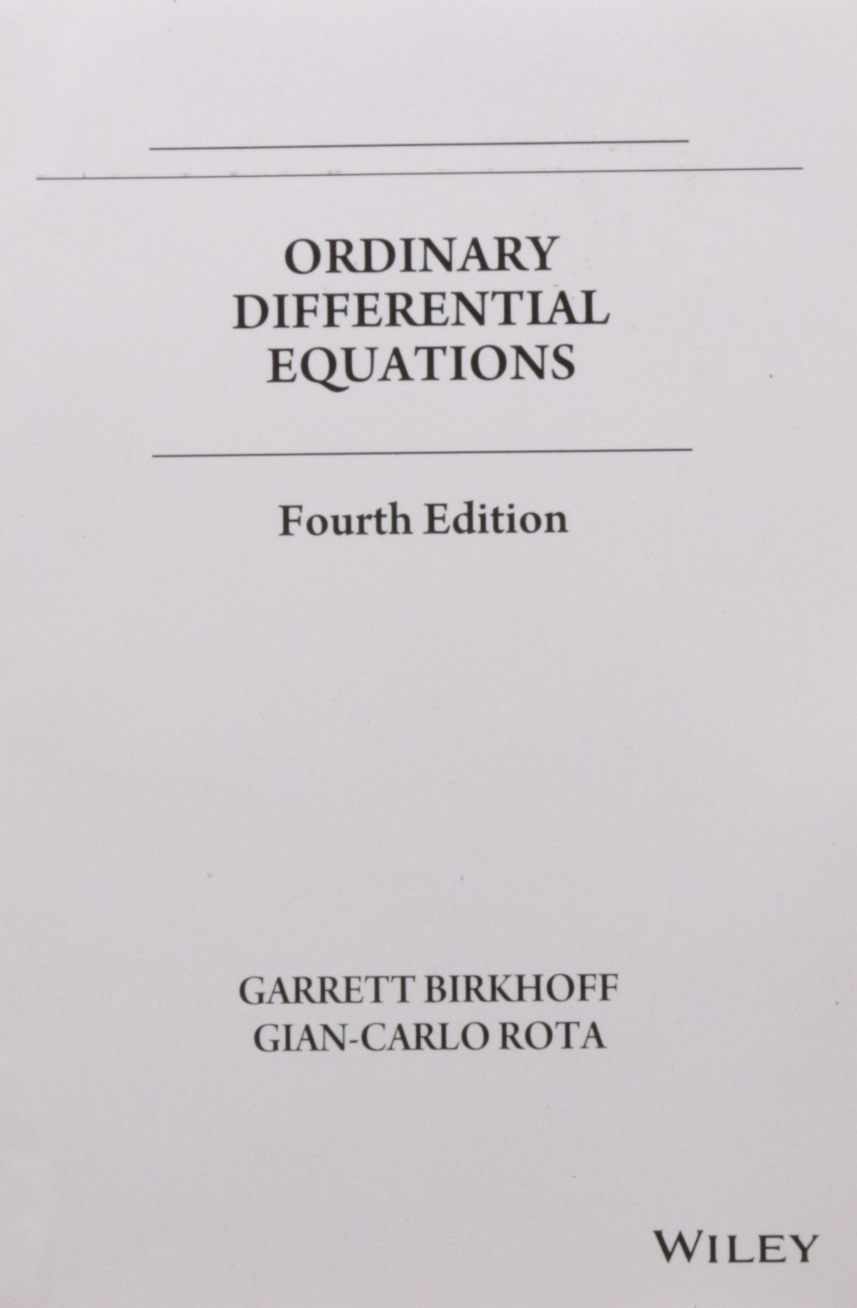 Buy ORDINARY DIFFERENTIAL EQUATIONS Book Online at Low Prices in India ...