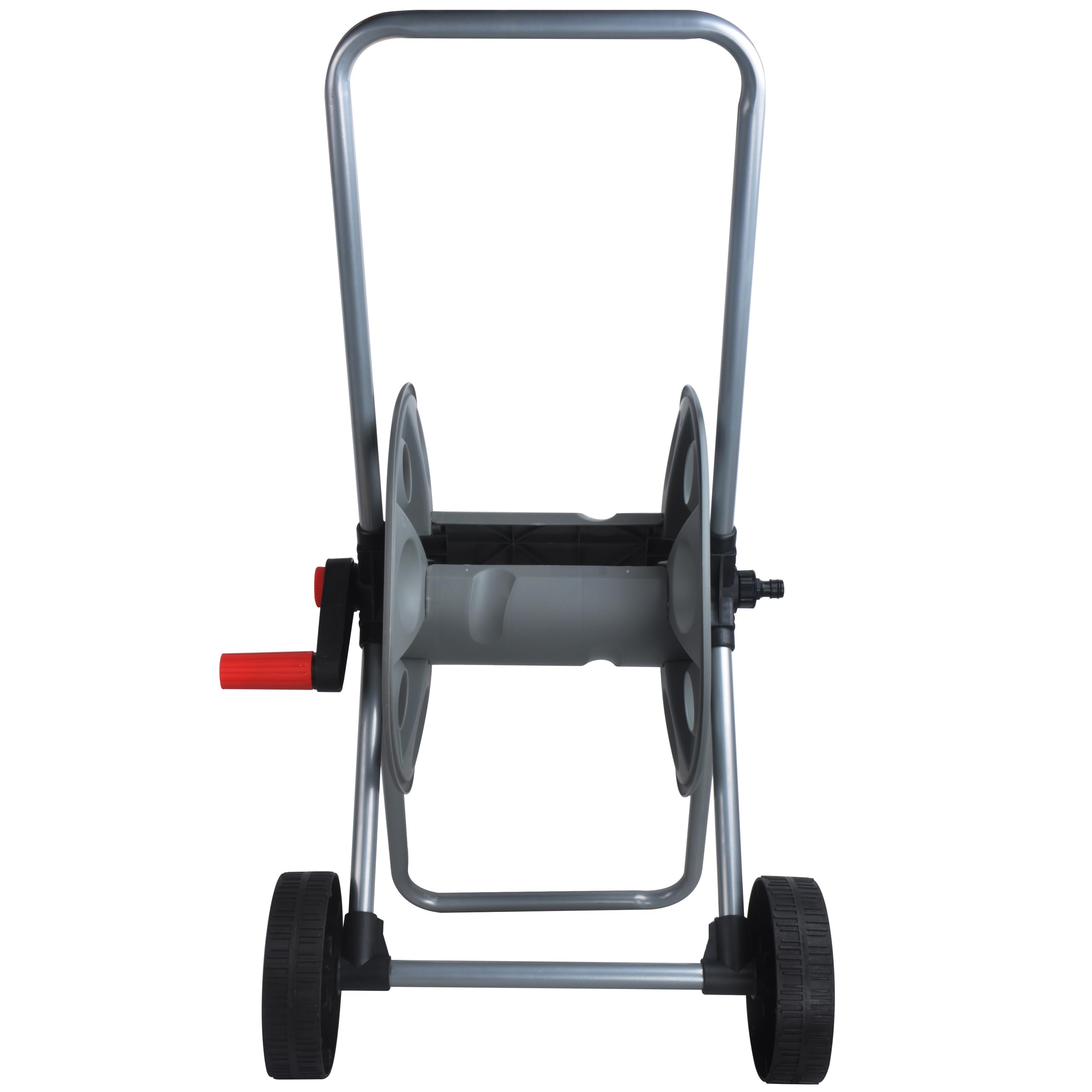 Lehmann Chariot dévidoir pour Tuyau d’arrosage Jusqu’à 45 m (1/2") ou 25 m (3/4") – sans Tuyau – Chariot sur Roues, Cadre Robuste, Stable et Compact