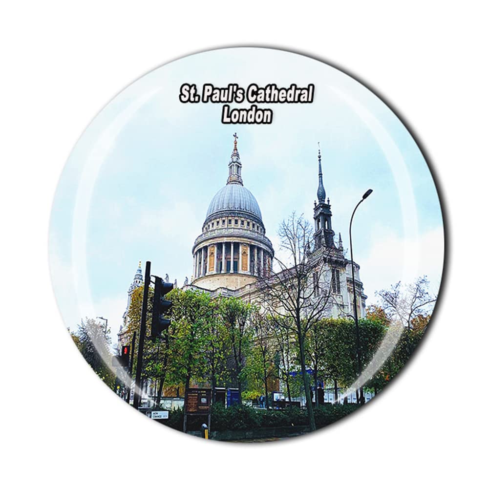 St. Paul's Cathedral London England United Kingdom Fridge Magnet Souvenir Gift Refrigerator Magnetic Sticker