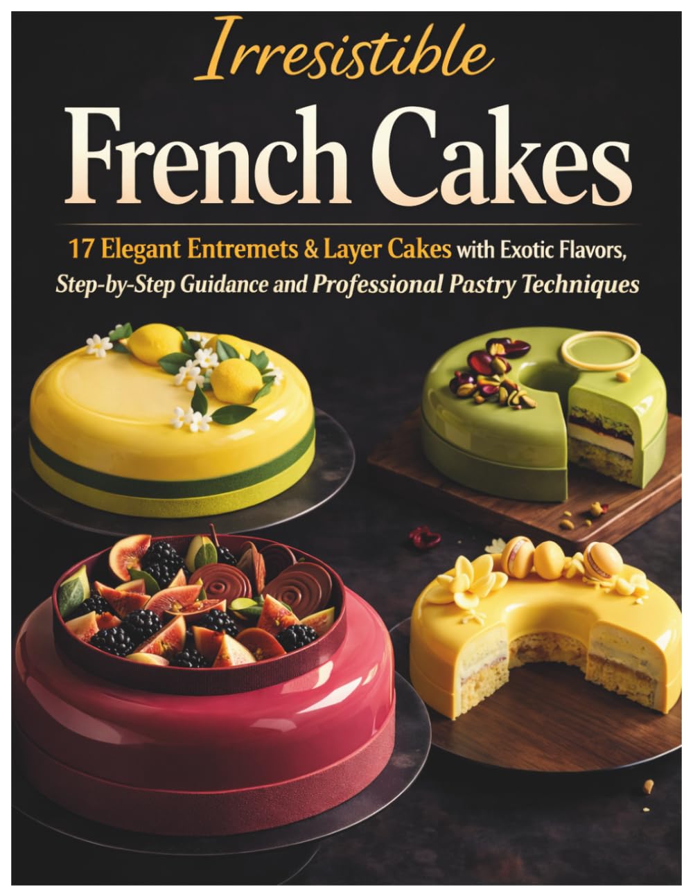 Irresistible French Cakes: 17 Elegant Entremets & Layer Cakes with Exotic Flavors, Step-by-Step Guidance and Professional Pastry Techniques      Paperback – March 27, 2026