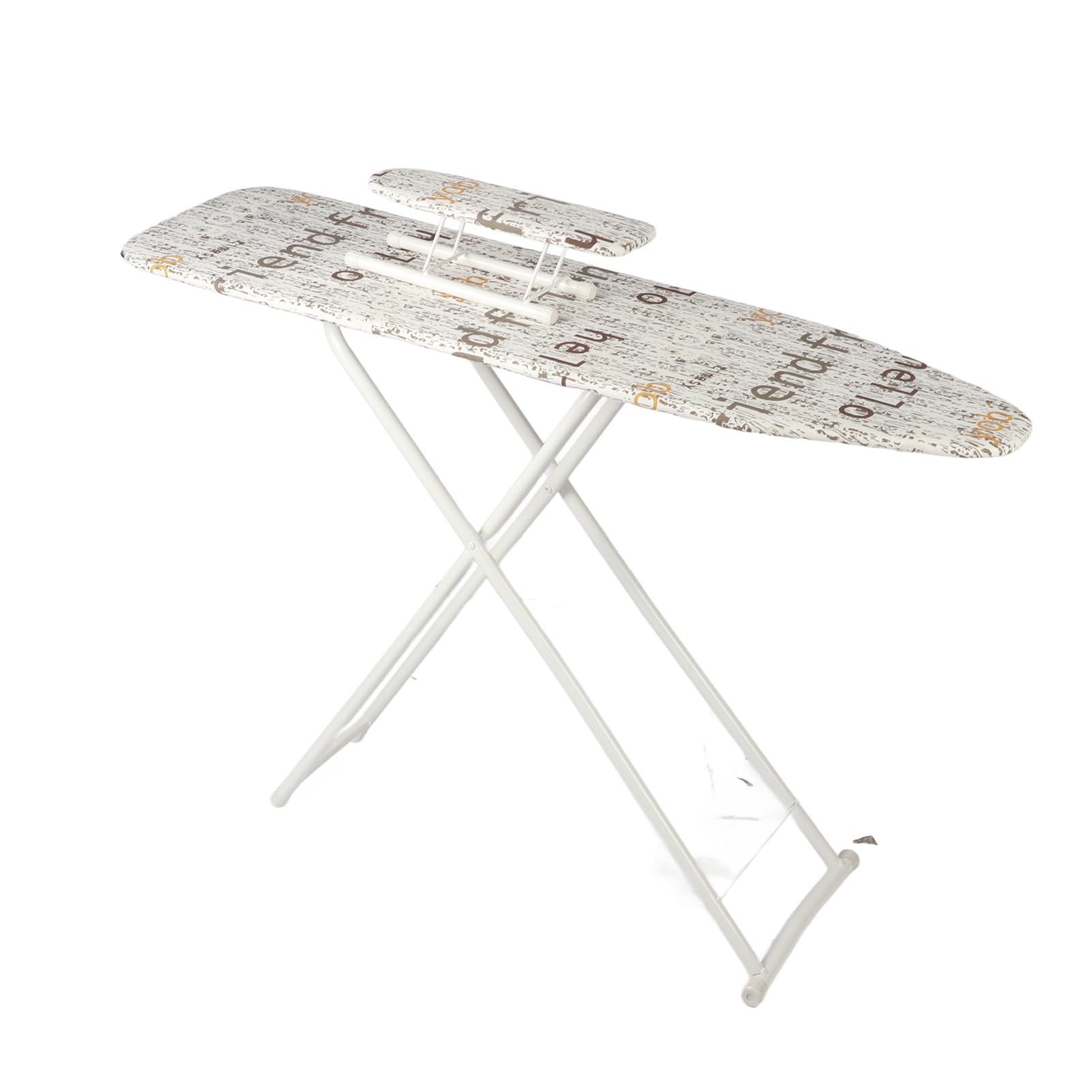 Tabla de Planchar Plegable, Soporte de Plancha Portátil de Gran Superficie, Color Blanco para Viajeros o Mudanzas, 1 Tabla de Planchar