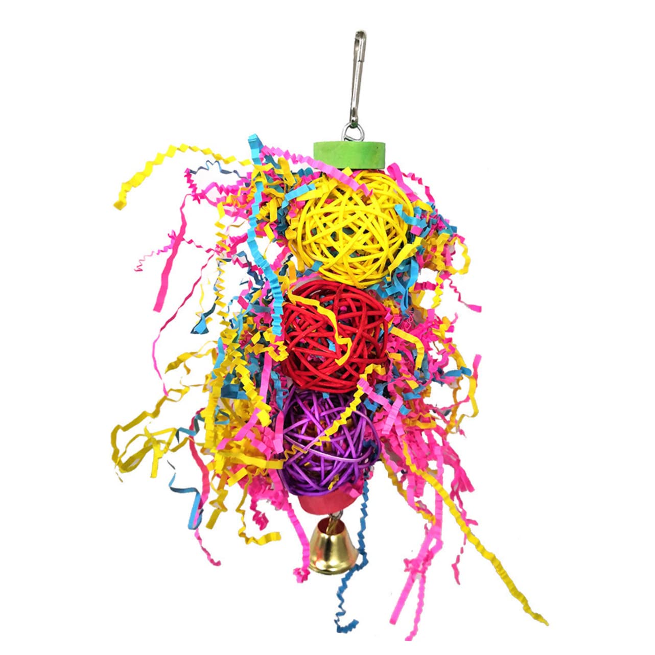 YARNOW 8 Pz giocattolo del pappagallo pets giocattoli Set di giocattoli per pappagalli per pappagalli appesi piccoli per uccelli ciondolo pappagallo morso