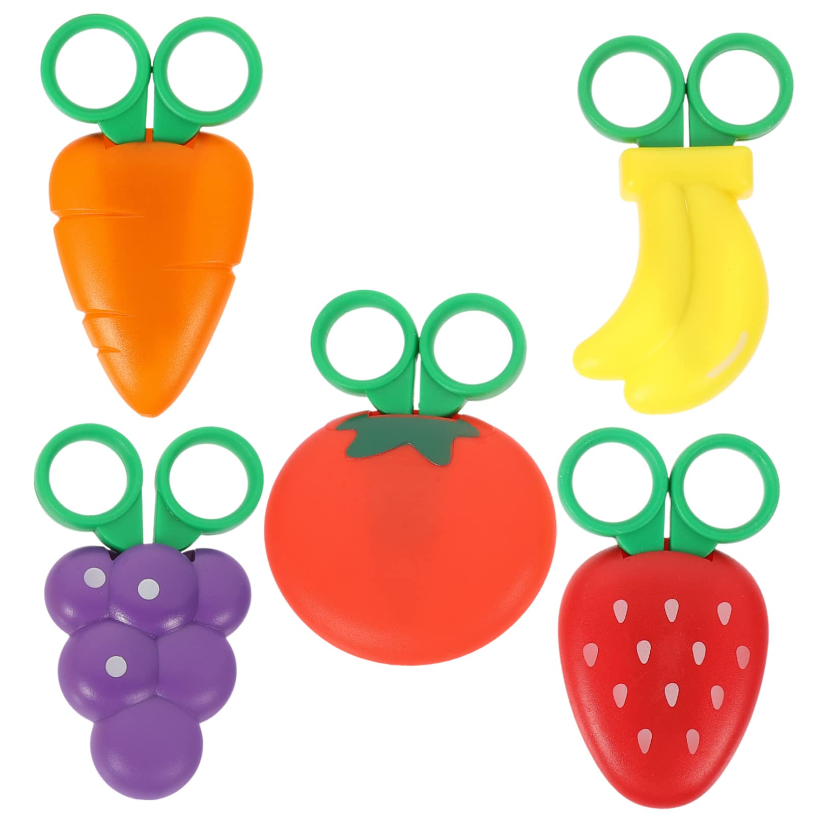 TEHAUX 15pièces Ciseaux Forme De Fruits Pour Garçon Fille Et Adultes Ciseaux Sécurisés Pour Scrapbooking Et Artisanat Créatif Pours Anniversaires Fêtes