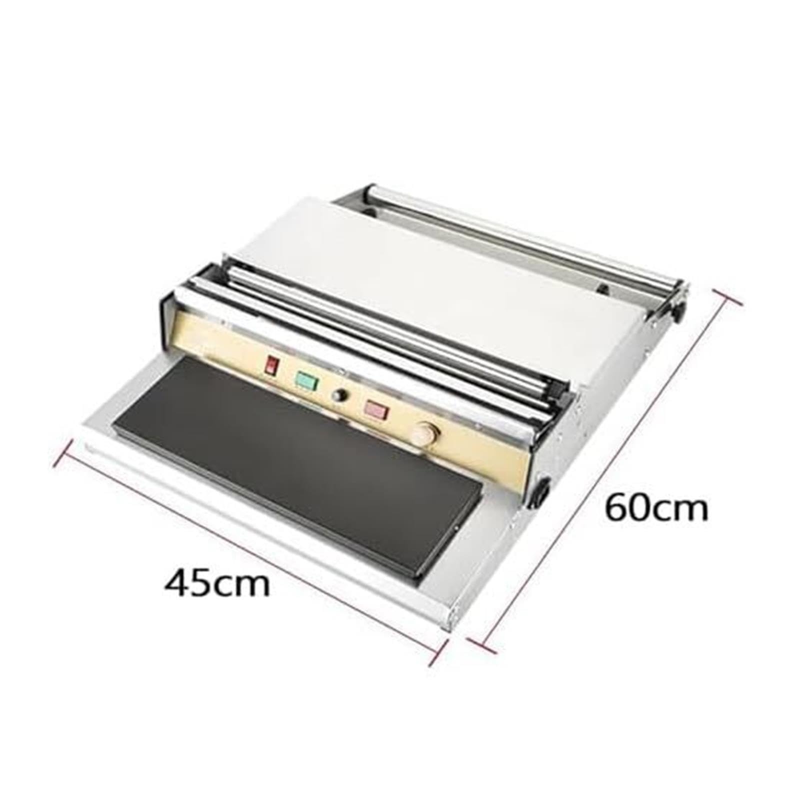 Envasadora de papel de aluminio, 300 W, alta temperatura, manual