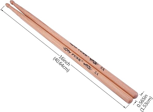Miniatura 7 de Baquetas profesionales para tambores de madera de nogal 5A, instrumentos musicales, palillos de tambor un par