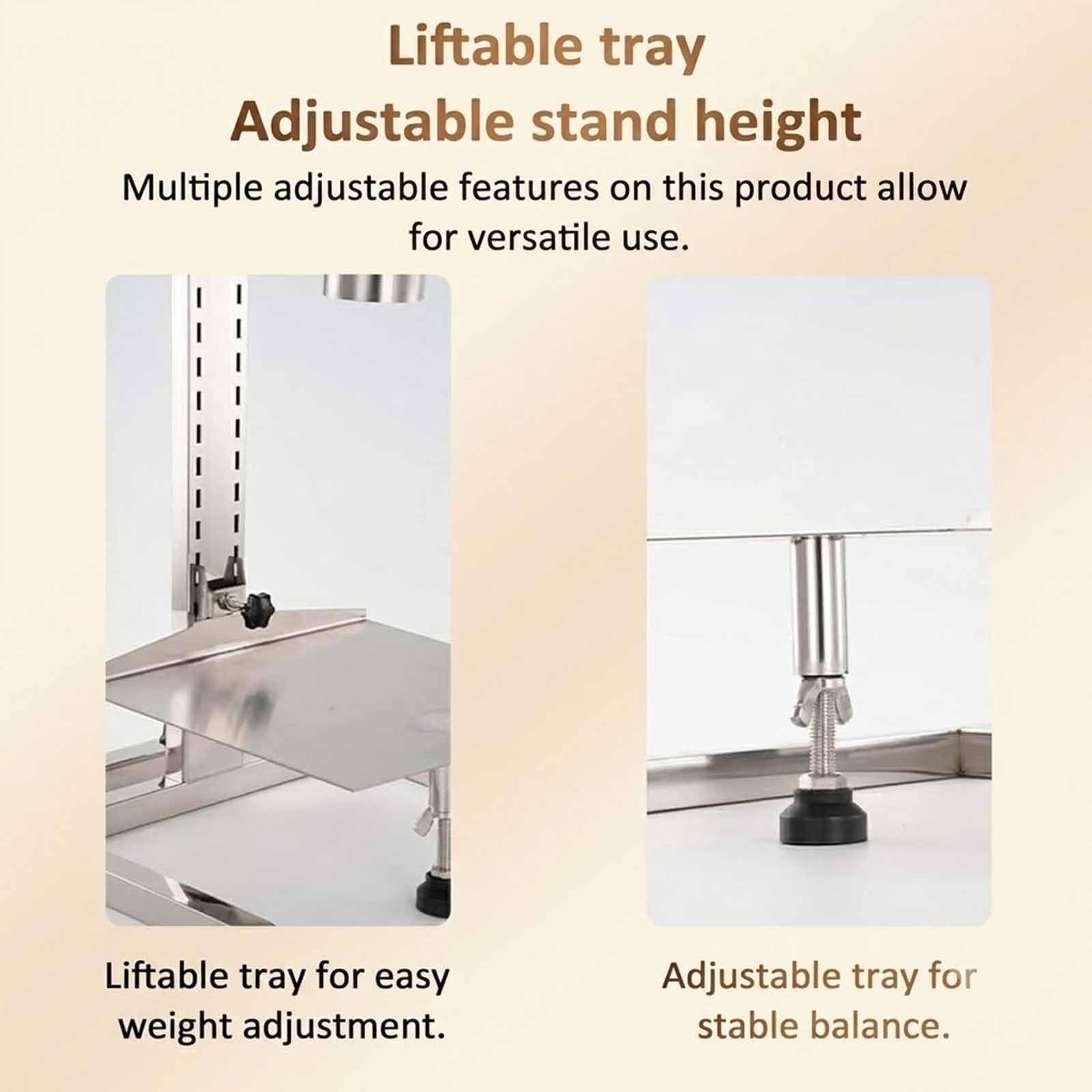 MObyat Embudo Grande De Acero Inoxidable para Envasado De Alimentos, Tolva De Alimentación De Acero Inoxidable Apto para Uso Alimentario con Soporte De Outlet Diameter: 4 cm