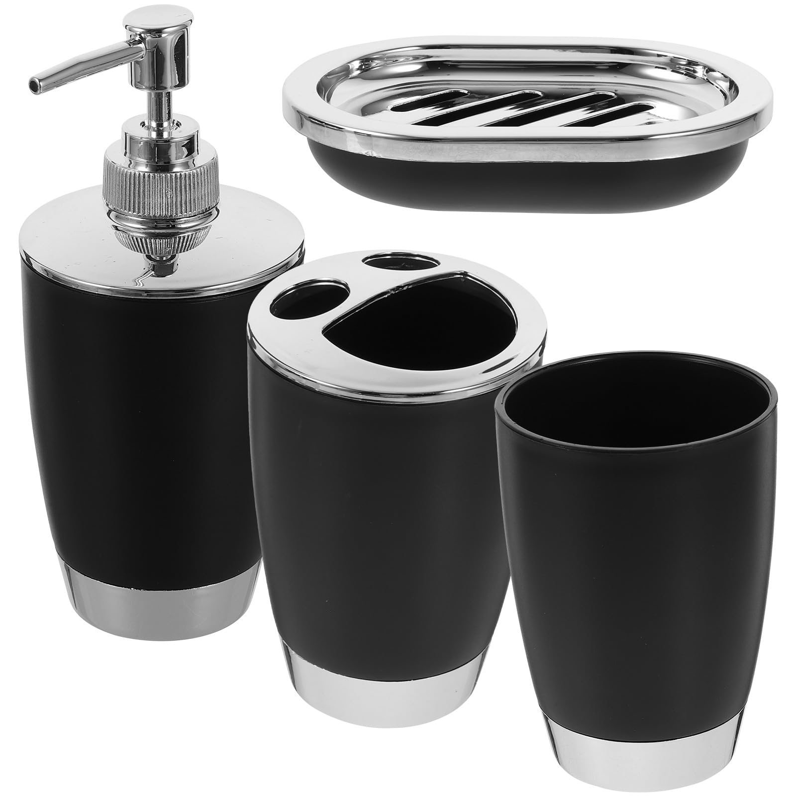Juego de accesorios de baño anticaídas para solucionar el desorden en el lavabo