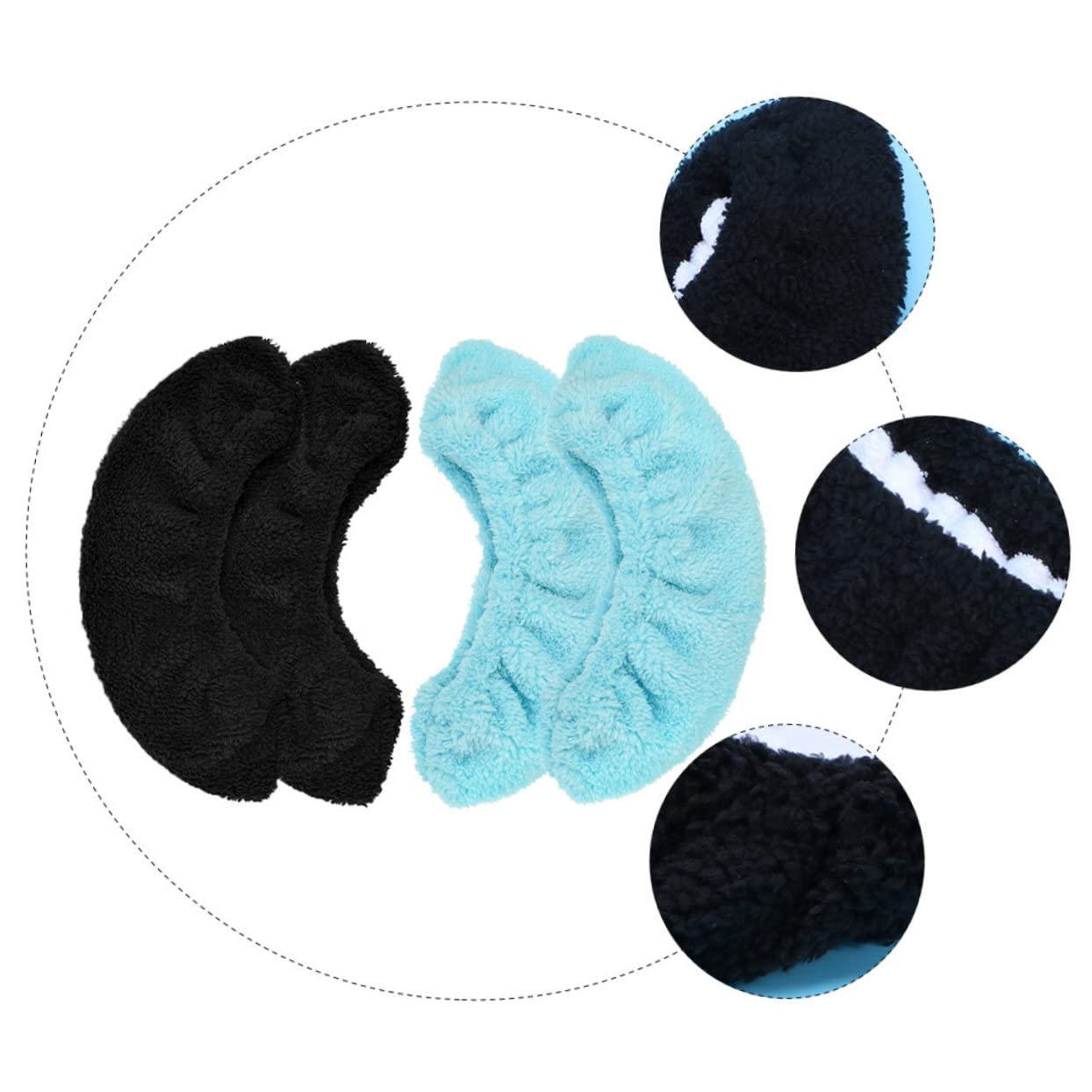 Protège-lames de Patins en Peluche, Élastique, Taille M, Lot 2 Paires