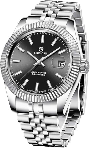 Men's Watches Classic Watch BERSIGAR Analogue Automatic Watch Stainless  Steel Bracelet Sapphire Glass Fashion Diver : Amazon.co.uk: Watches