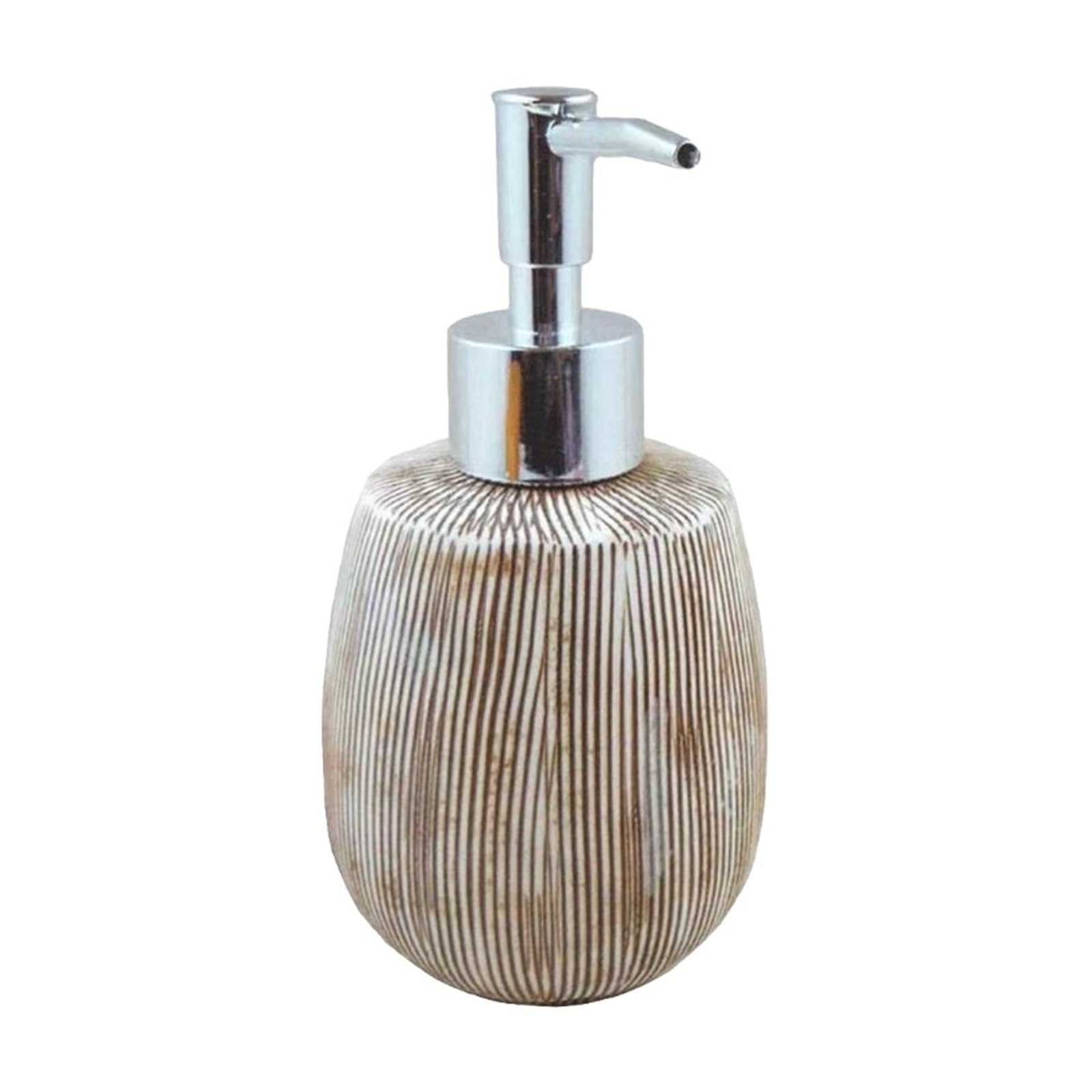 WDSOPK Bathroom accessories Liquid Soap Dispenser Vertical Stripes Design Pump Dispenser Bottle Refillable Liquid Soap Pump for Bathroom 300ML/10oz Home & Kitchen