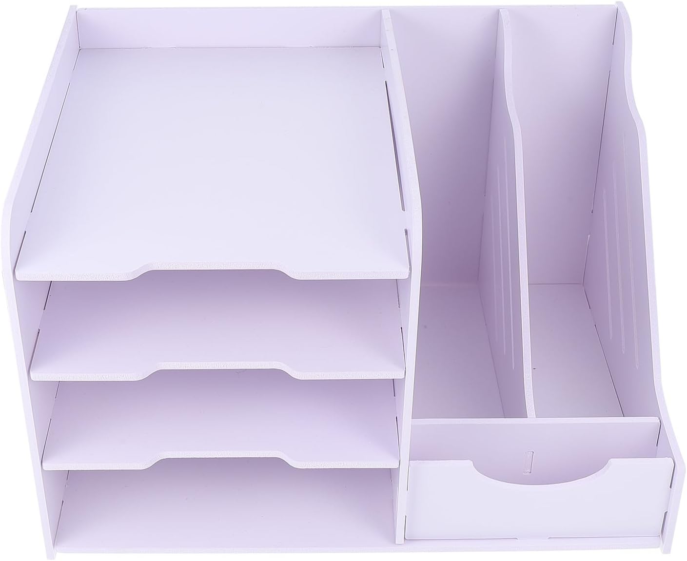 1Pc Multi Layer Simple Desktop File Rack Office File Organizer for Desk Study Room Storage for Clutter Stylish Design for Any Workspace