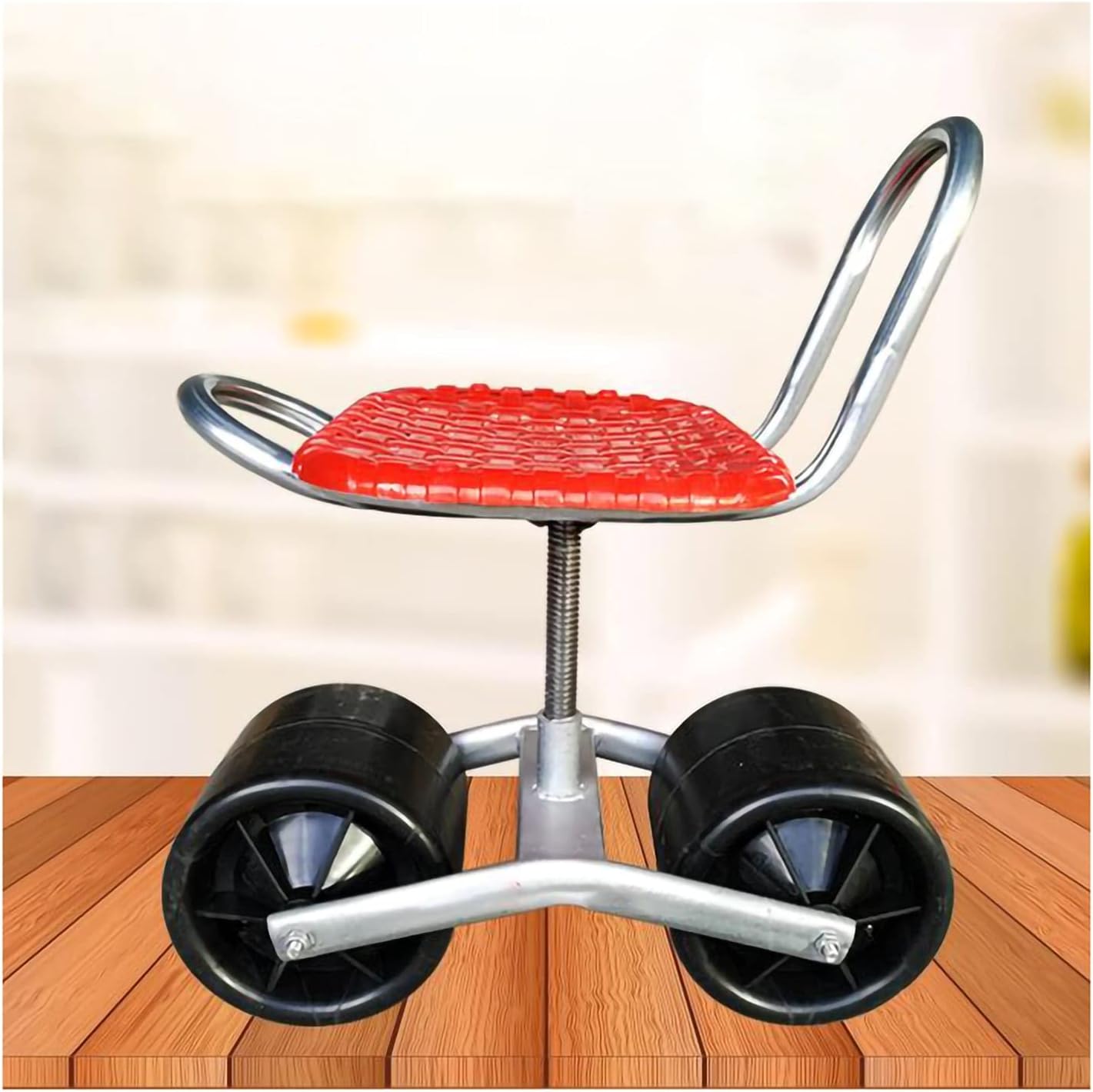 Amazon.co.jp PTY ガーデンカートローリングスクーター付きシート ローリングガーデンカート車輪付きワークシート、360°調整可能なローリングガーデンステアリングツール、屋外