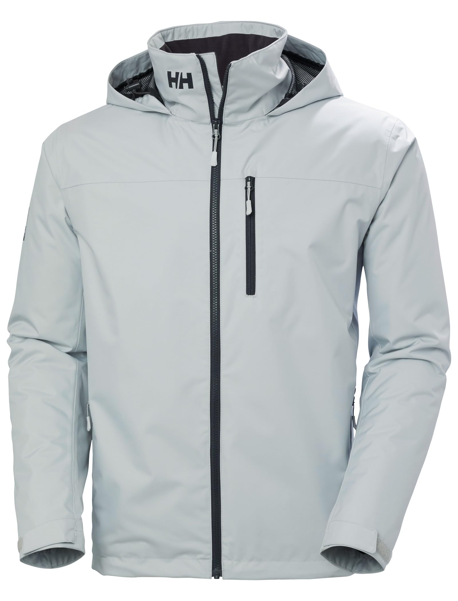 Helly Hansen Men's Crew Hooded Midlayer Jacket – Waterproof Windproof Jacket with Fleece Lining and Packable Hood
