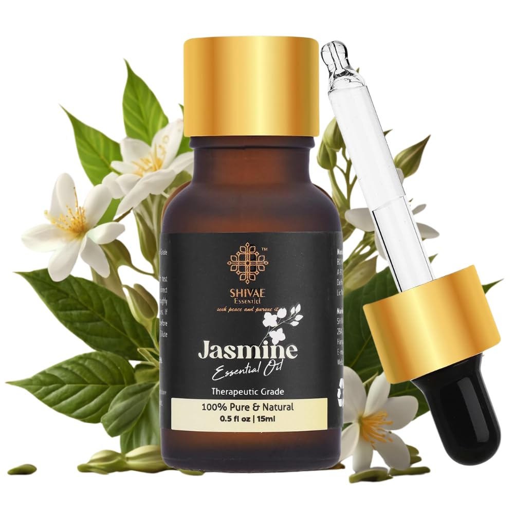 SHIVAE Essentiel Jasmine Oil for Aroma Diffuser - 100% Natural & Pure, Ideal for Aromatherapy, Calming & Soothing Scent - FDA Approved, with Glass Dropper - Promotes Relaxation & Well-Being (B0BQWNDVFW) Amazon Price History, Amazon Price Tracker