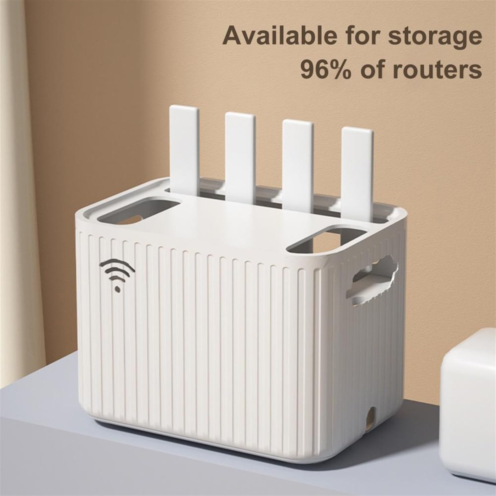 Organizer na kable Pudełko do przechowywania routera Plastikowa skrzynka do sortowania kabli sieciowych Odporna na zużycie obudowa do przechowywania kabli drucianych Pojemnik na router WiFi