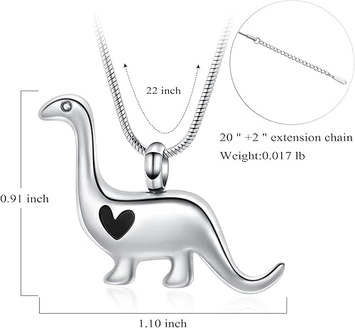 Miniatura 2 de Hearbeingt Joyería de cremación para cenizas, collar de urna para cenizas humanas y mascotas, joyería conmemorativa de elefante para mascotas para