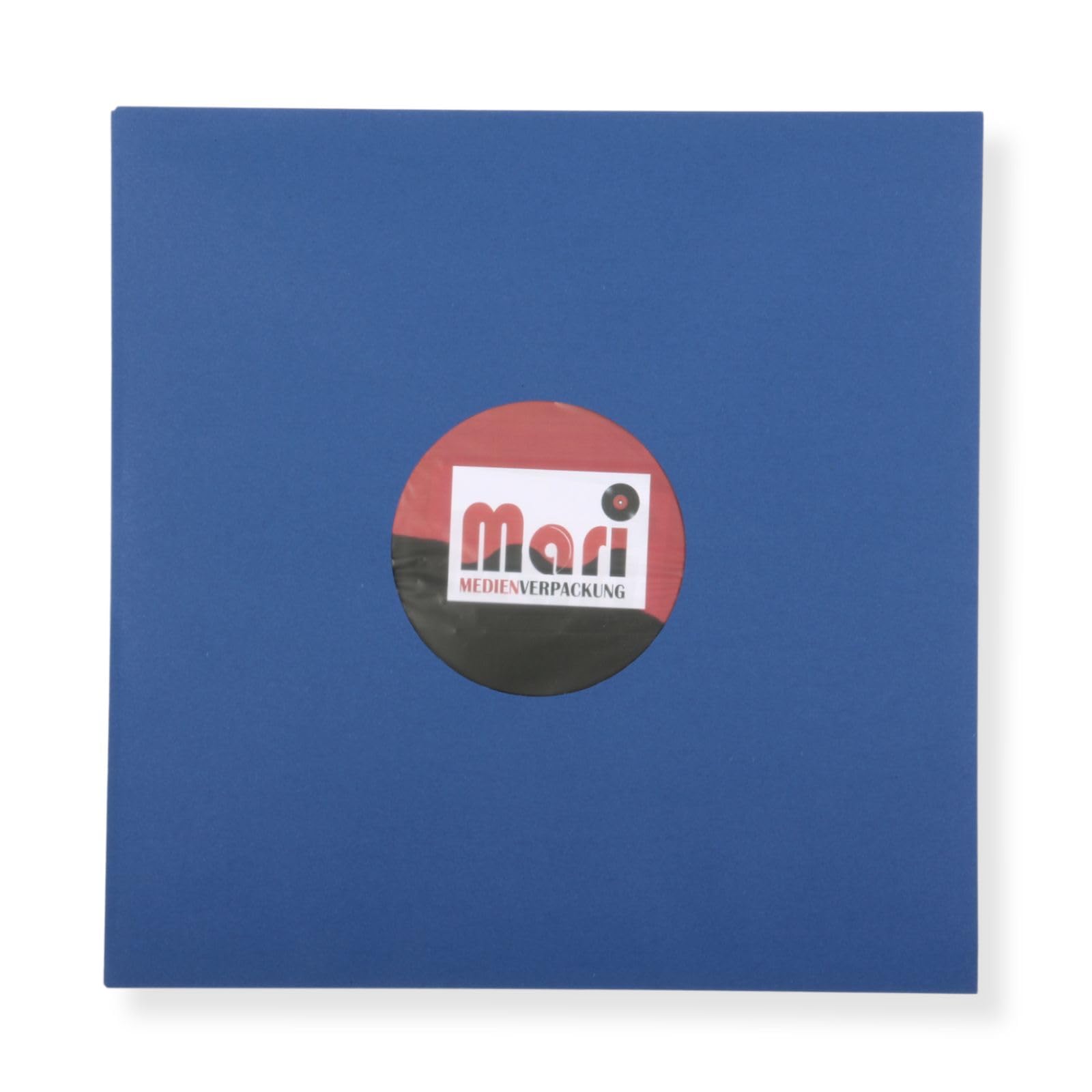 Mari-Medienverpackungen 500 St. Blaue Innenhüllen für Langspielplatten Maxi Single Vinyl Schallplatten 309x301/304 mm gefüttert 80 gr. Premiumpapier