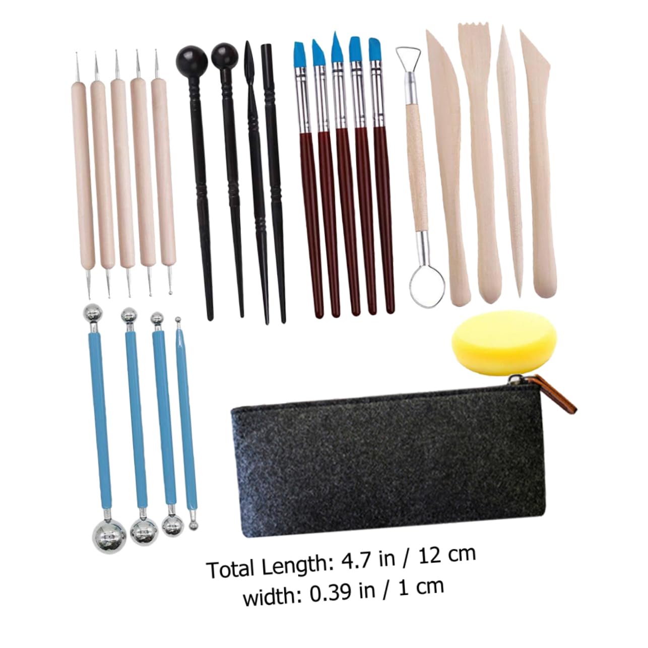 DOITOOL 2 Sätze Schnitzwerkzeug Ton Keramik Töpferwerkzeuge Töpferei Polymer Bildhauerei Skulptionsinstrumente Formen Schnitzen Von Modellierwerkzeugen Pottery Clay Lehmwerkzeuge Hölzern