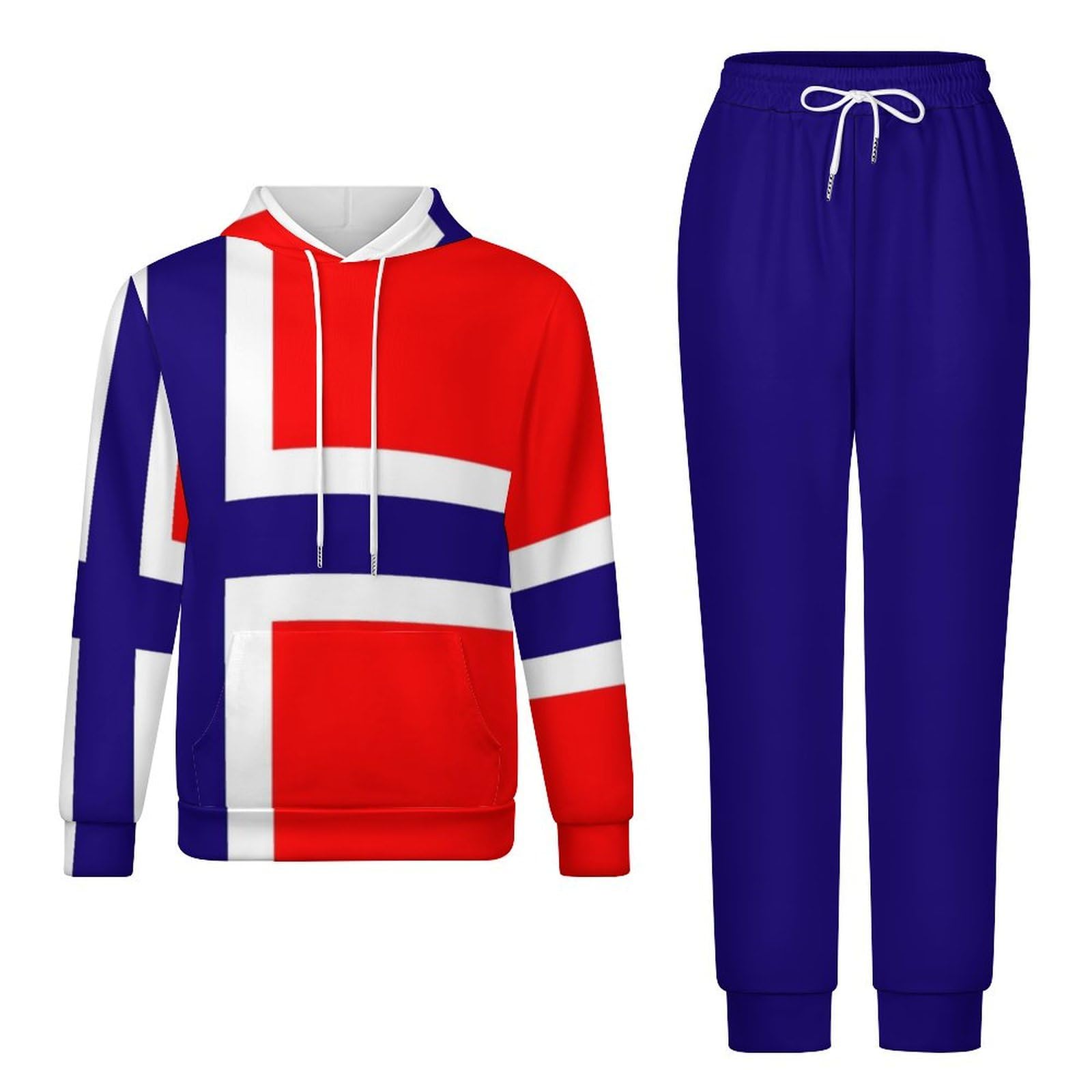 MenS Womens Tracksuits Sets 2 Piece Outfits Hoodie and Sweatpants Jogger Set Women Activewear With Norway Fl