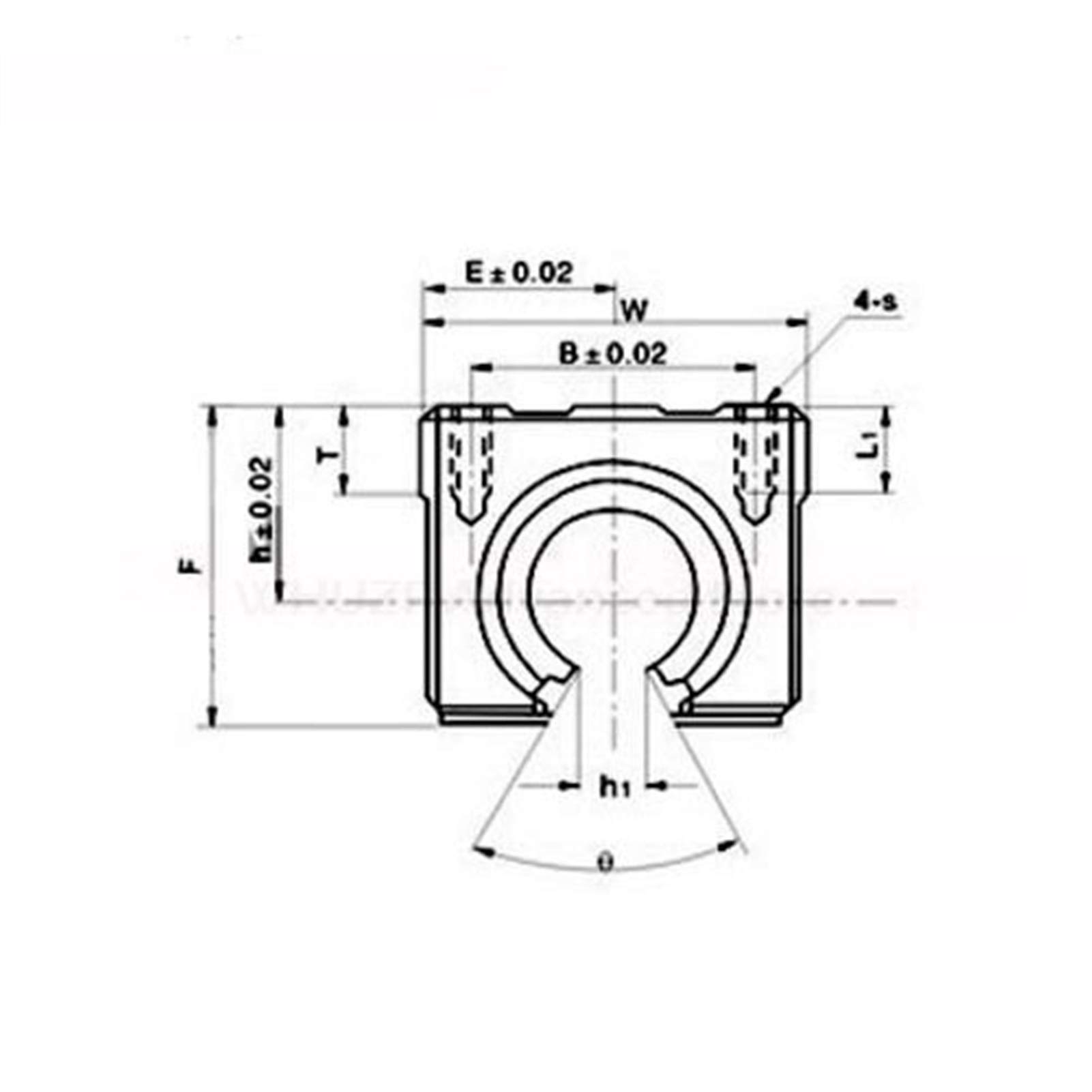 Bloc de roulement à billes linéaire professionnel CNC Routeur Guide linéaire 3D 1/2/4 pièces SBR10UU SBR12UU SBR13UU SBR16UU SBR20UU SBR25UU SBR30UU (1 pièce, SBR20UU)