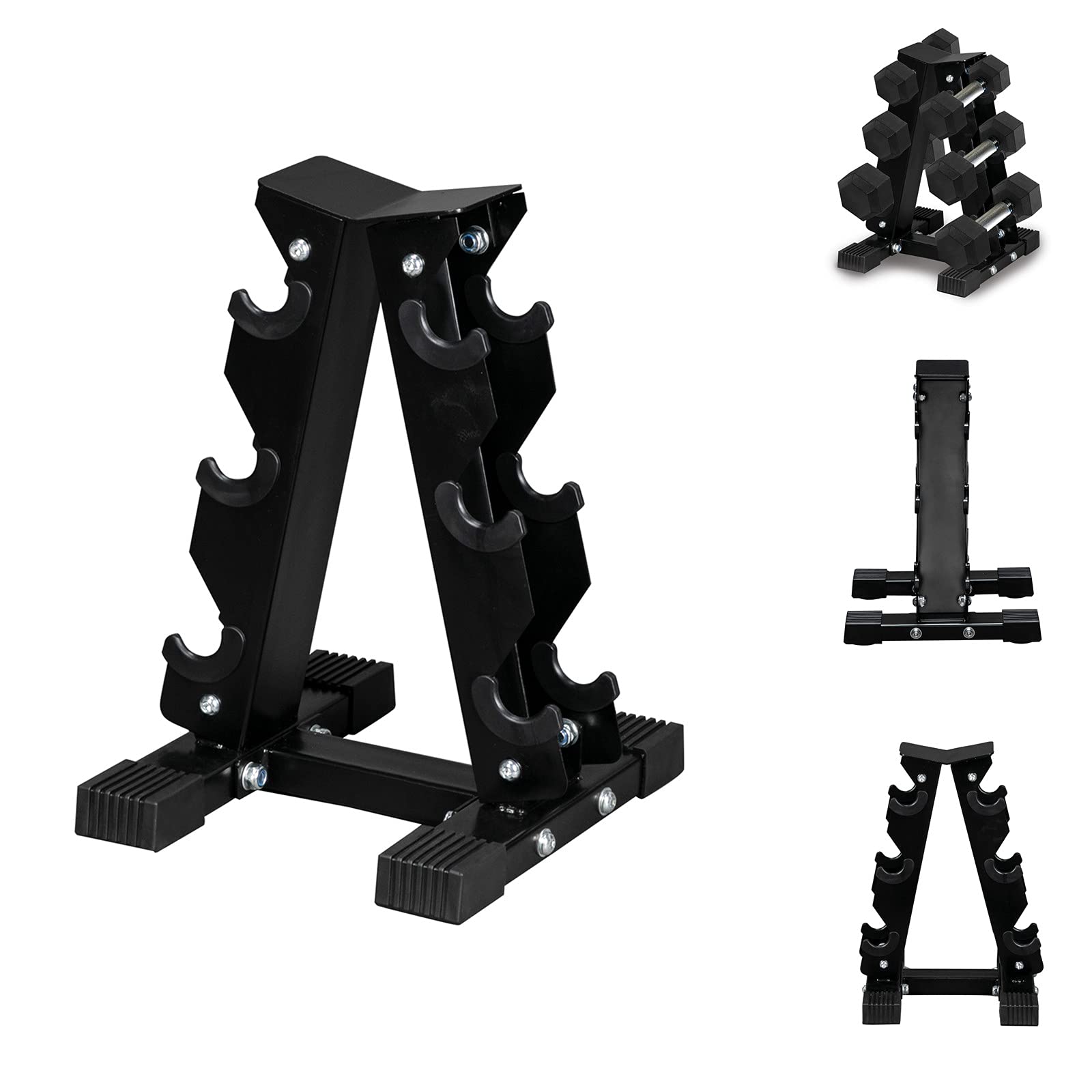 Buy Dumbbell Racks, AFrame Dumbbell Rack Stand, 3 Tier Hex Dumbbell