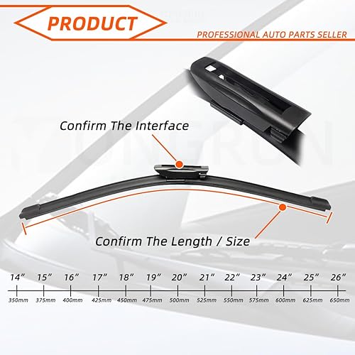 Miniatura 7 de Limpiaparabrisas para automóvil, 3 unidades, 24 + 16 + 11 pulgadas, repuesto para Citroen C3 Picasso 2011-2017, limpiaparabrisas de equipo original,