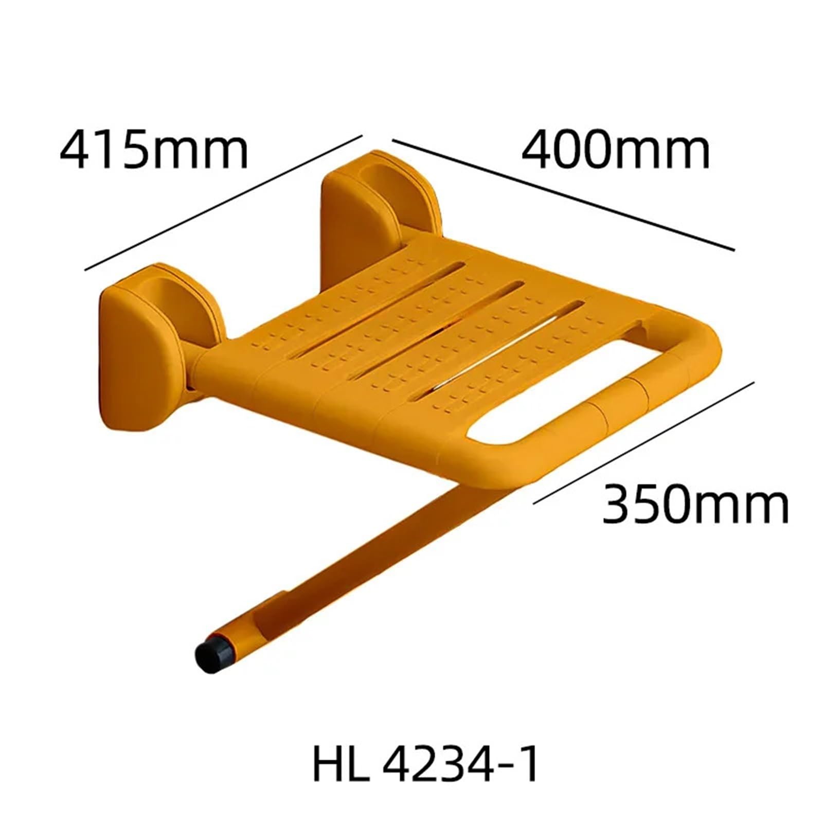 Silla y Taburete de Ducha Pared Antideslizantes Plegables Acero Inoxidable for Seguridad Personas Mayores en el baño para Baños(Yellow)
