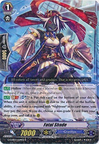 Bushiroad Sombra fatal - G-CHB03/029EN - R - G Carácter Booster 3: Laberinto Rummy bajo la luz de la luna