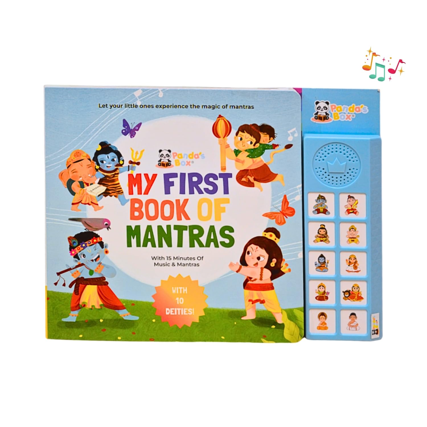 Panda’s Box My First Book of Mantras | Interactive Musical Learning Book for Kids | 10 Press-to-Play Mantras | Early Learning & Devotional Sound Book for Children-image-30