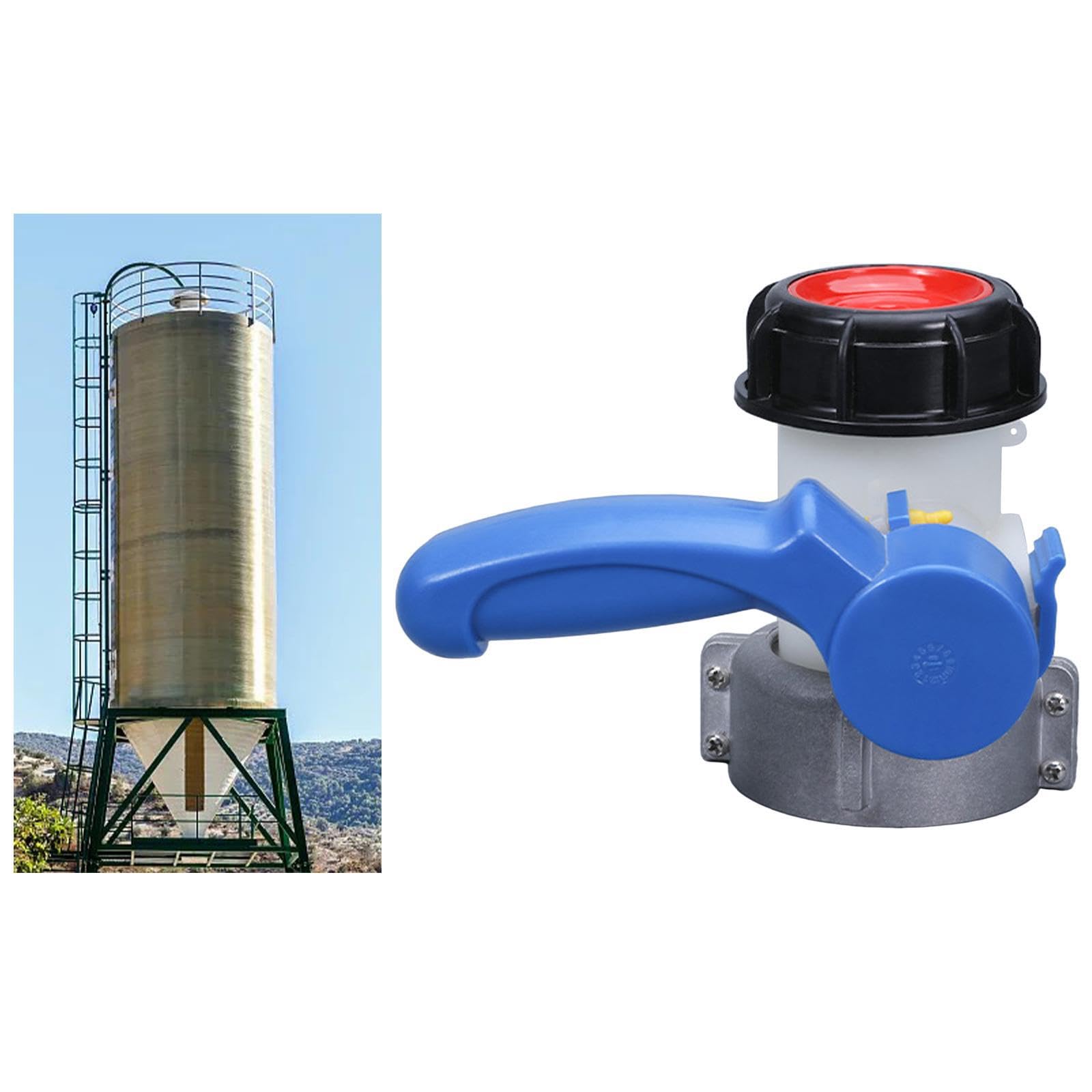 Vanne Papillon IBC 1000 L offrant Un contrôle Durable des fûts de Stockage de liquides et résistante à la Corrosion. Convient pour aux vannes d'irrigation Jardin et pour aux milieux