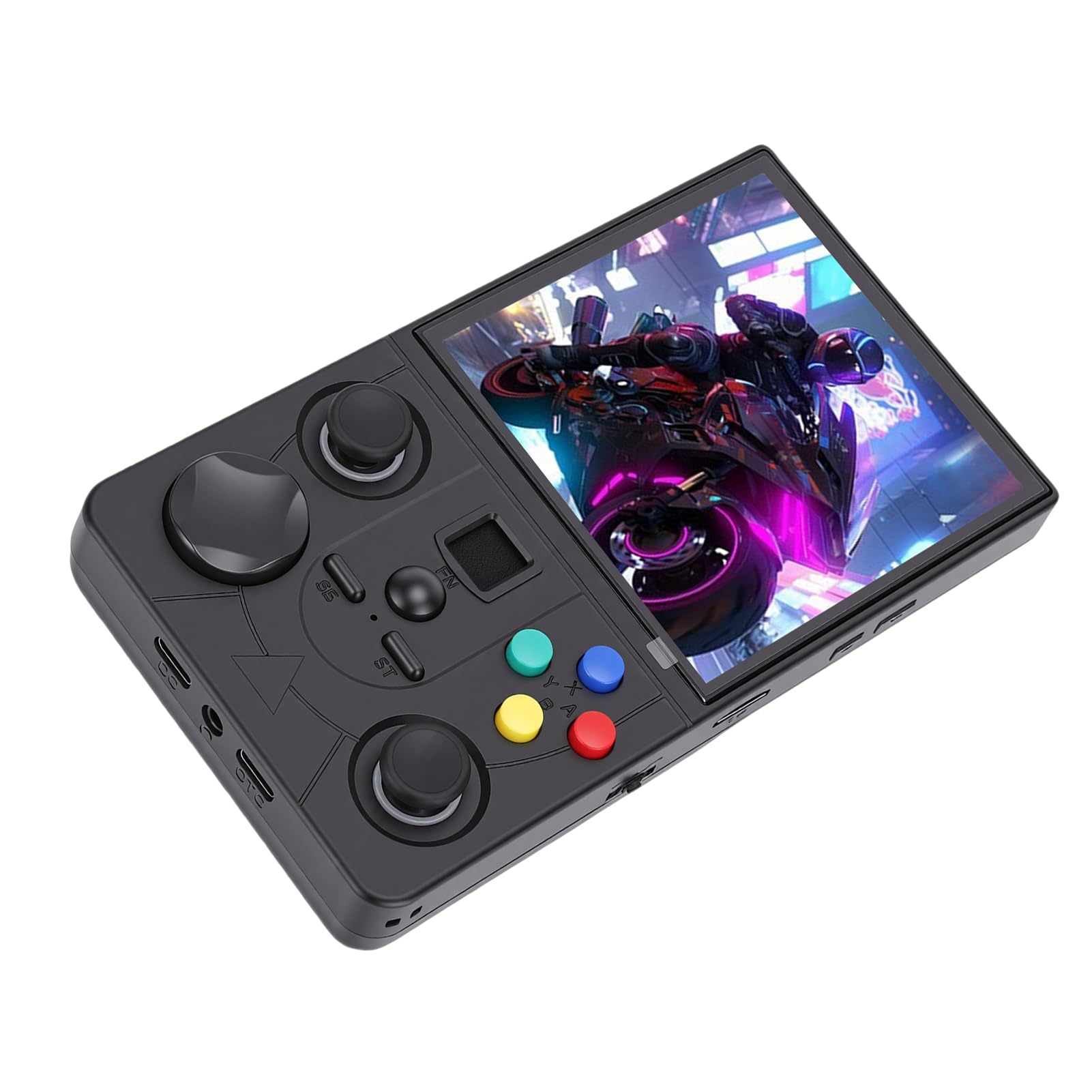 Console di Gioco Portatile Schermo MIPI HD da 4 Pollici con Doppio Joystick per Giochi Multiplayer Online ABS per Tutte le età (128G)