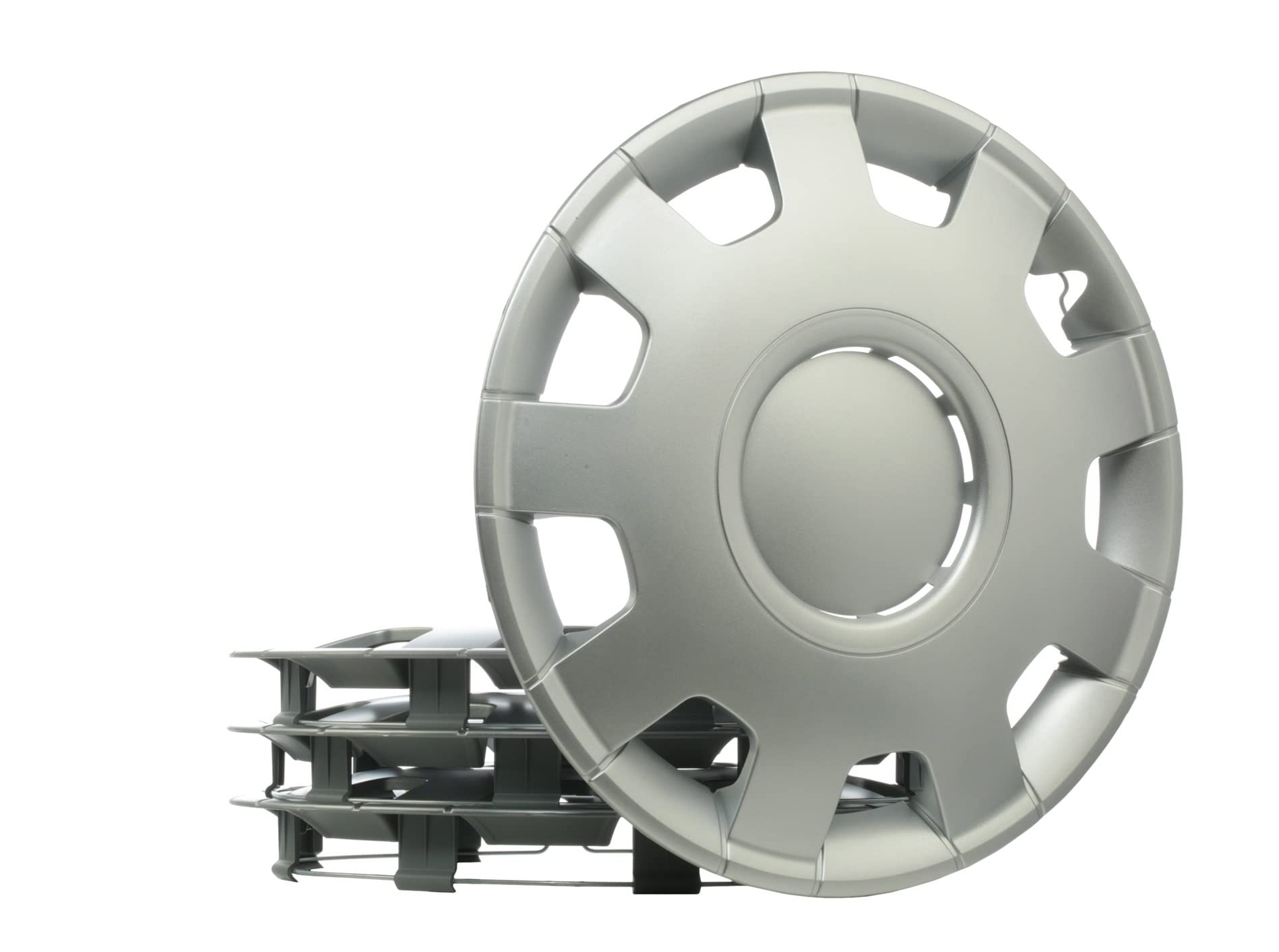 Tapacubos 15" pulgada Kit plata Embelecedores De Rueda Juego de tapacubos ALFA 15