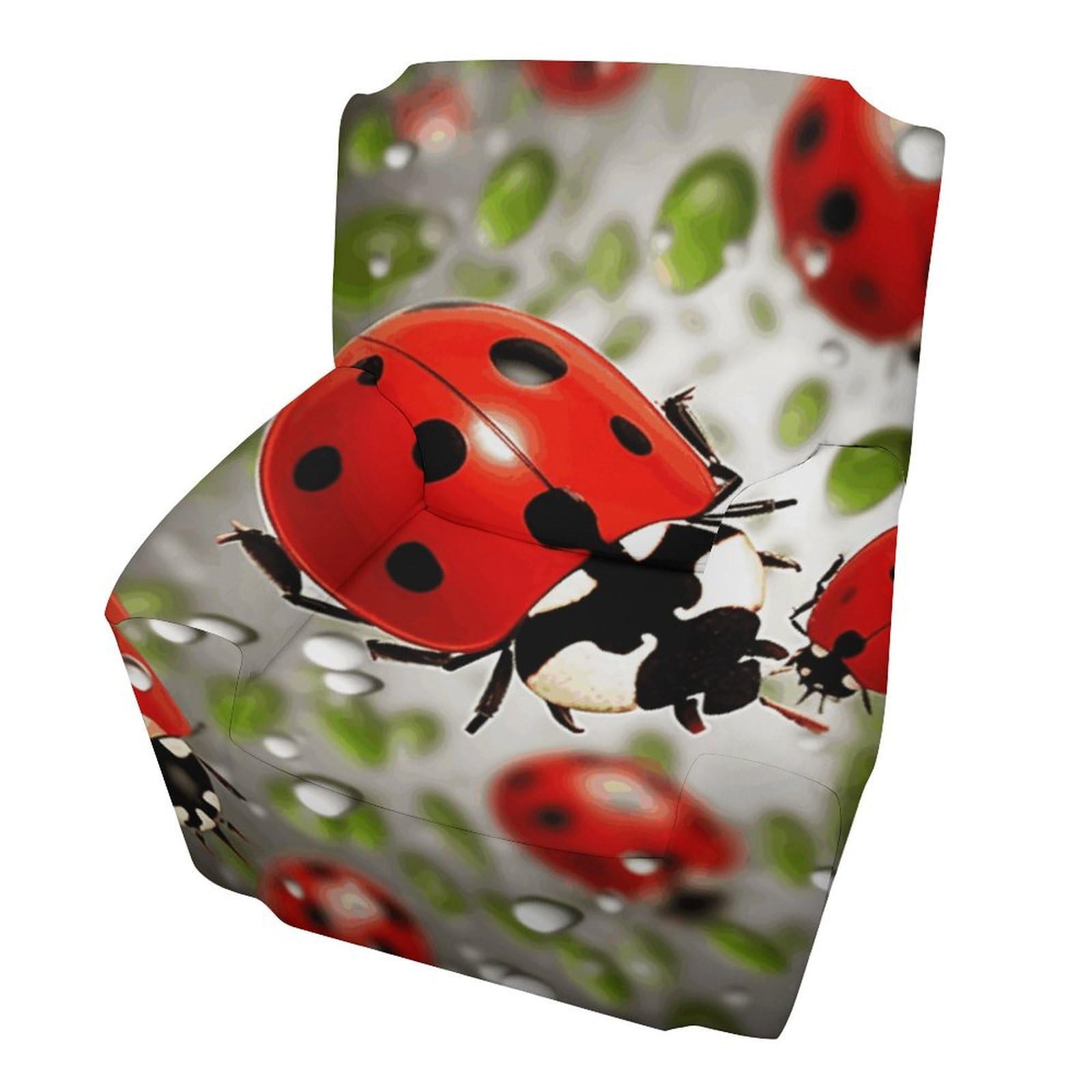 Housse de canapé imprimé coccinelle pour protection de meuble simple