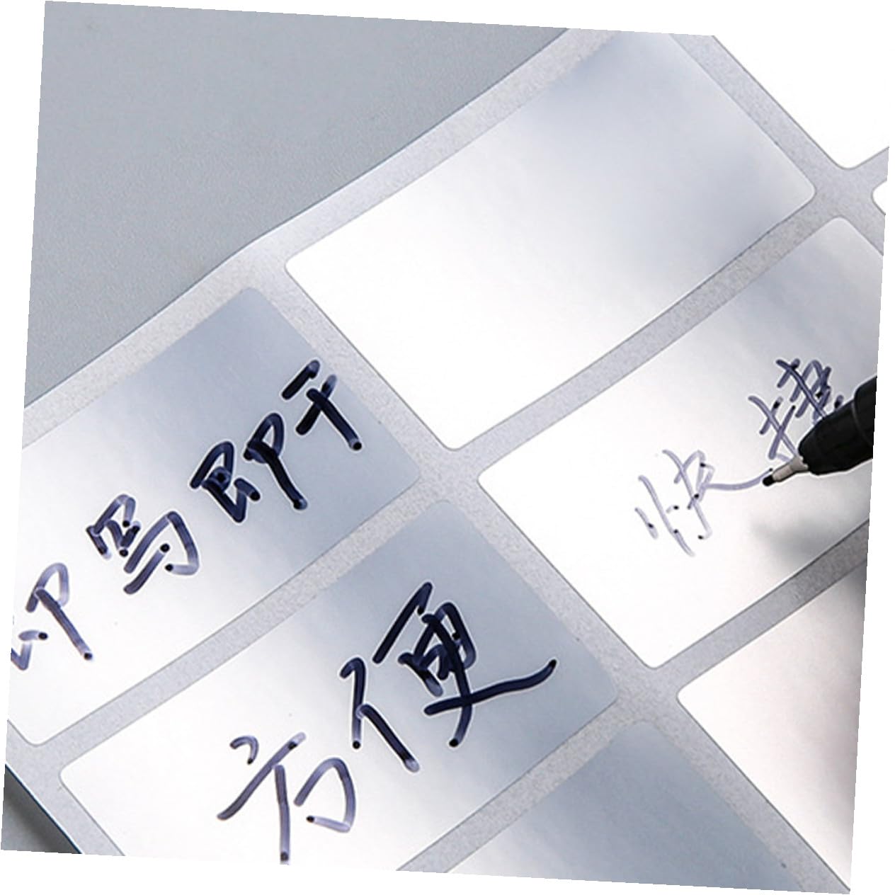 OSALADI 5 set Etichette Adesive Impermeabili In Carta Etichette Lavabili Riutilizzabili Per Contenitori Alimentari Etichette Per Bottiglie Etichette Autoadesive 12 fogli*5