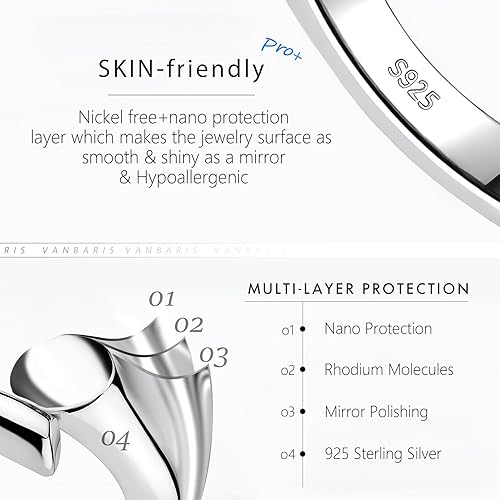 Miniatura 70 de Extensor de collar de plata de ley 925, extensores de cadena de collar para mujer, pulsera de cadena, extensión de joyería para collares, juego de 3