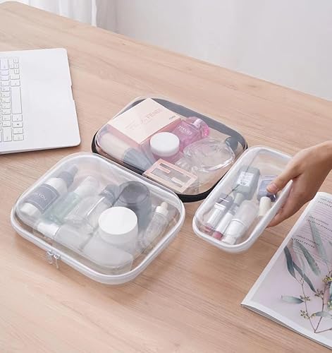 Miniatura 2 de Wizland Estuche rígido con cremallera, juego de caja de almacenamiento de juguetes transparente, organizador de almacenamiento de viaje portátil,