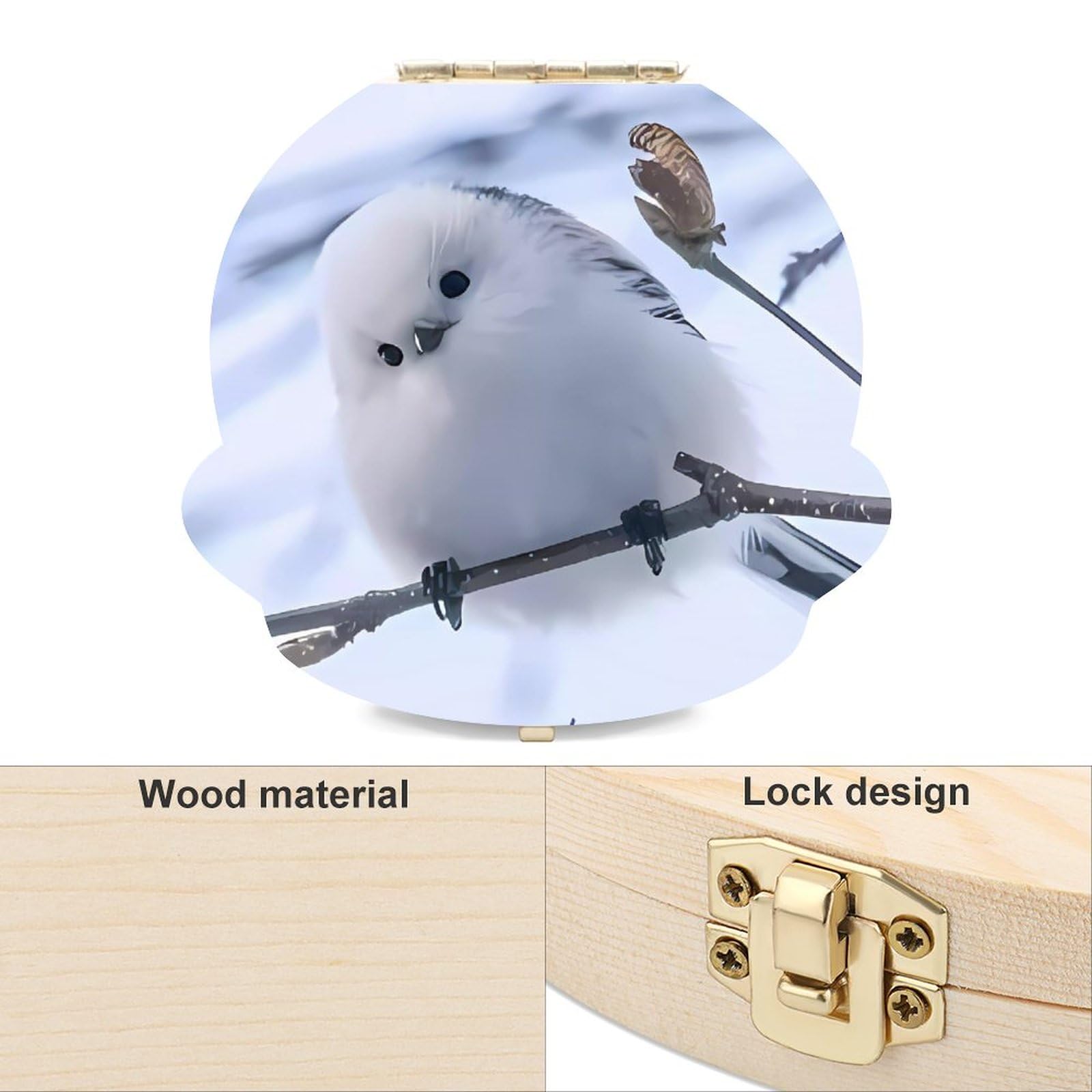 Amazon.co.jp: シマエナガ 鳥柄 乳歯ケース 子供 乳歯入れ 木製 歯