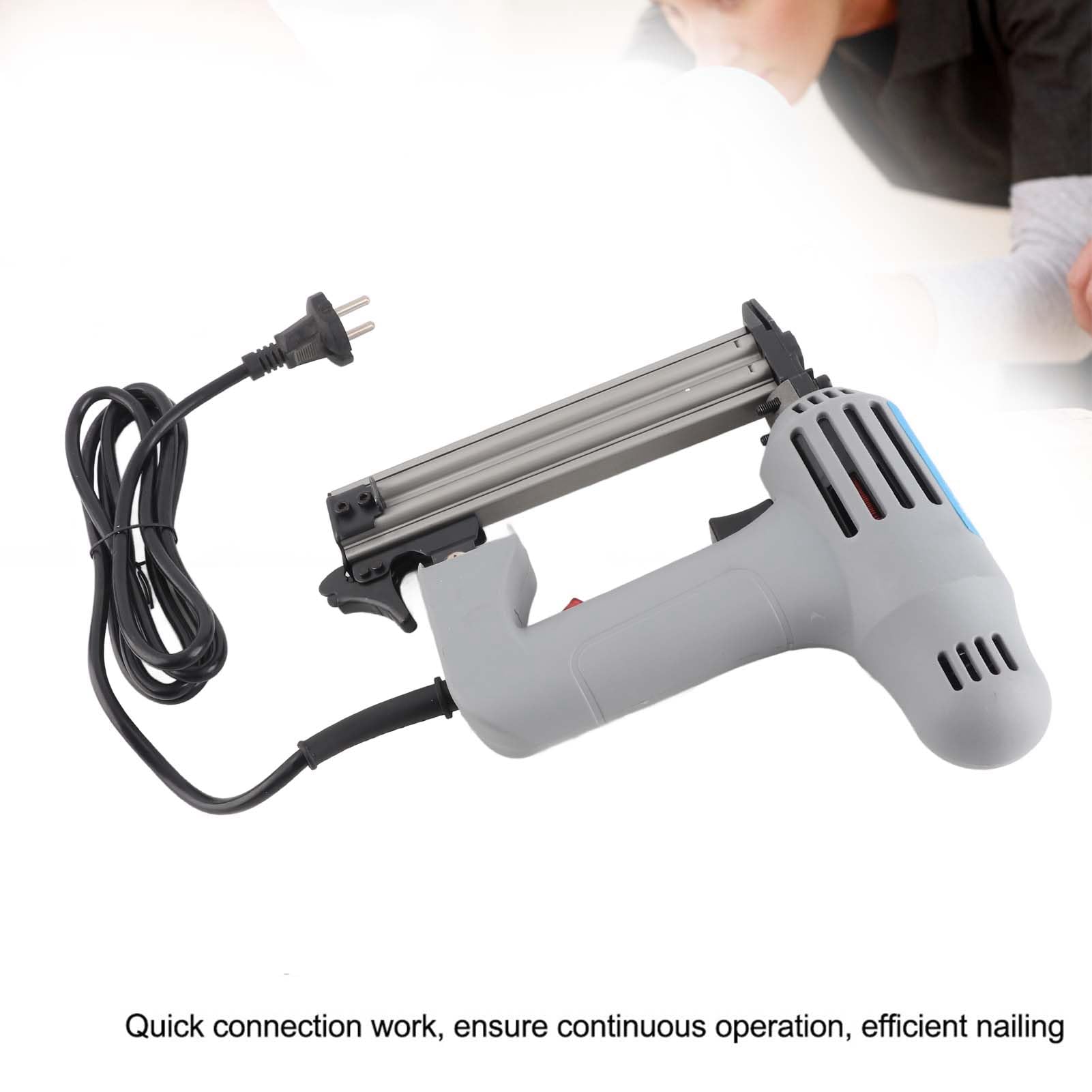 Pistola de Clavos Eléctrica F30, Grapadora, Clavadora para Carpintería, 220 V, para Decoración de Carpintería Pequeña, Cuero, Tela, Producción de Muebles de Madera, Clavado