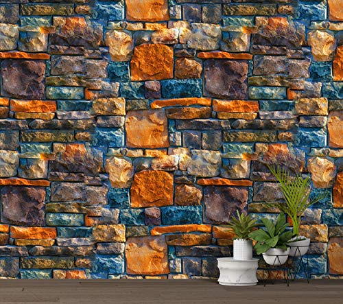 Image of DWELLSINDIA PVC Self Adhesive Wallpaper, 16.14 x 96.06 x 0.07 inches